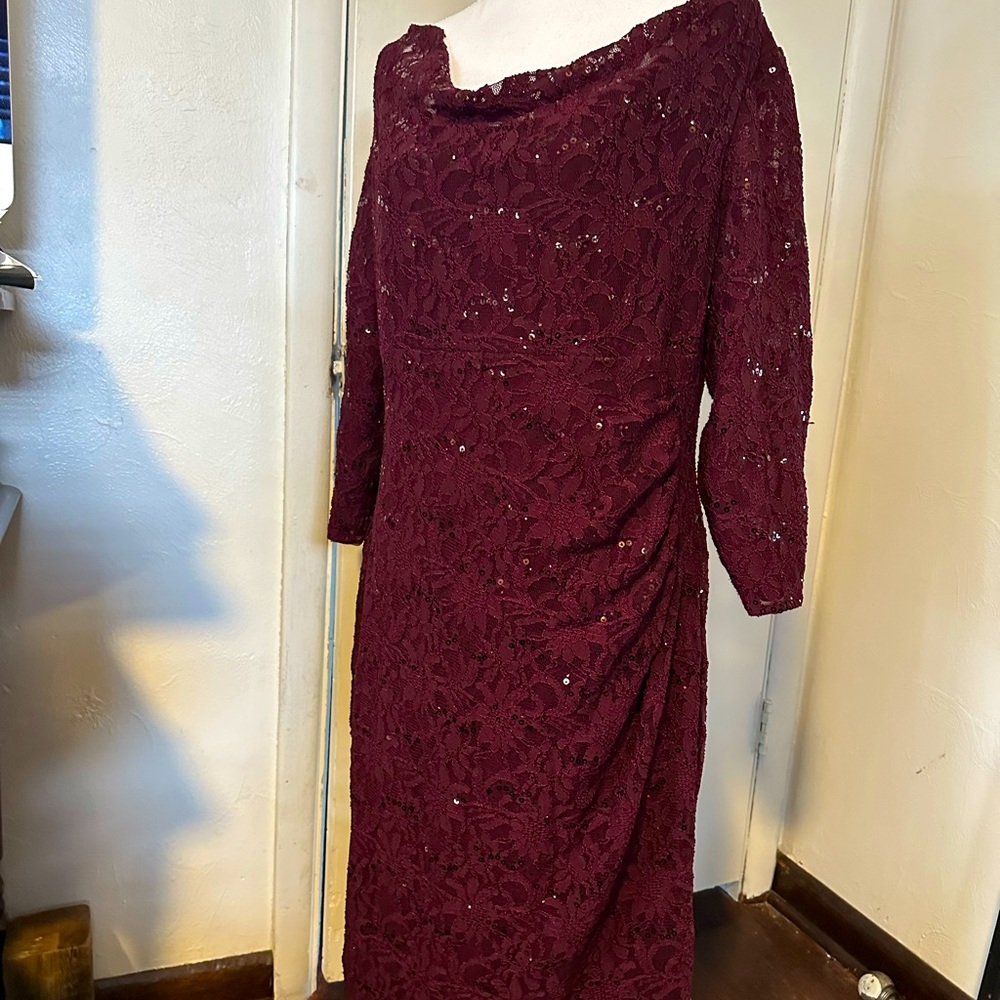 Ralph Lauren Dress,burgundy color, size 18W